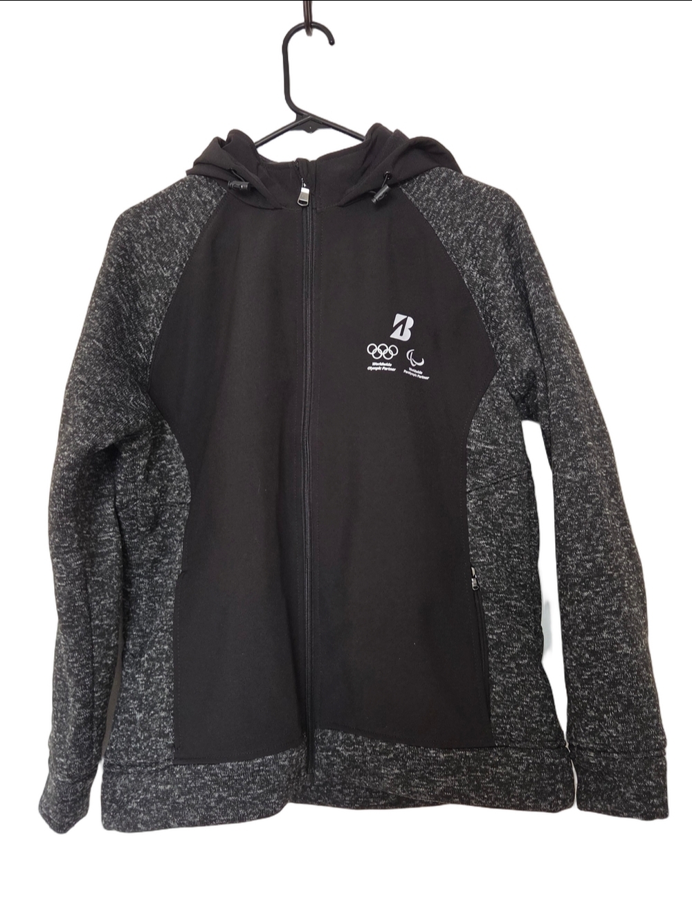 Bridgestone Olympic Black & Charcoal Zip Hoodie